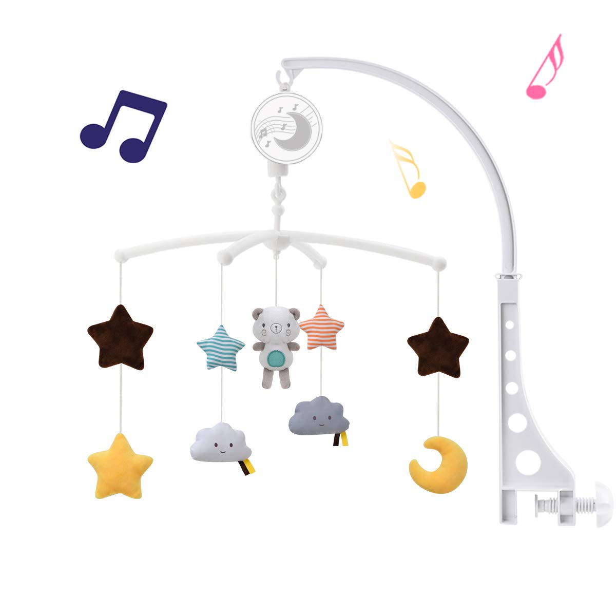 Baby Rattle Toy Set - Łóżeczko dziecięce Mobiles Grzechotki Muzyka Zabawki