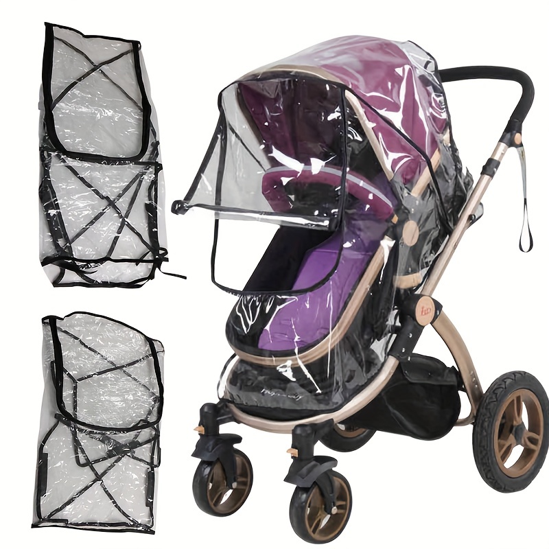 Stroller Rain Cover - 1 szt. Przenośny Uniwersalny Wodoodporny Pokrowiec