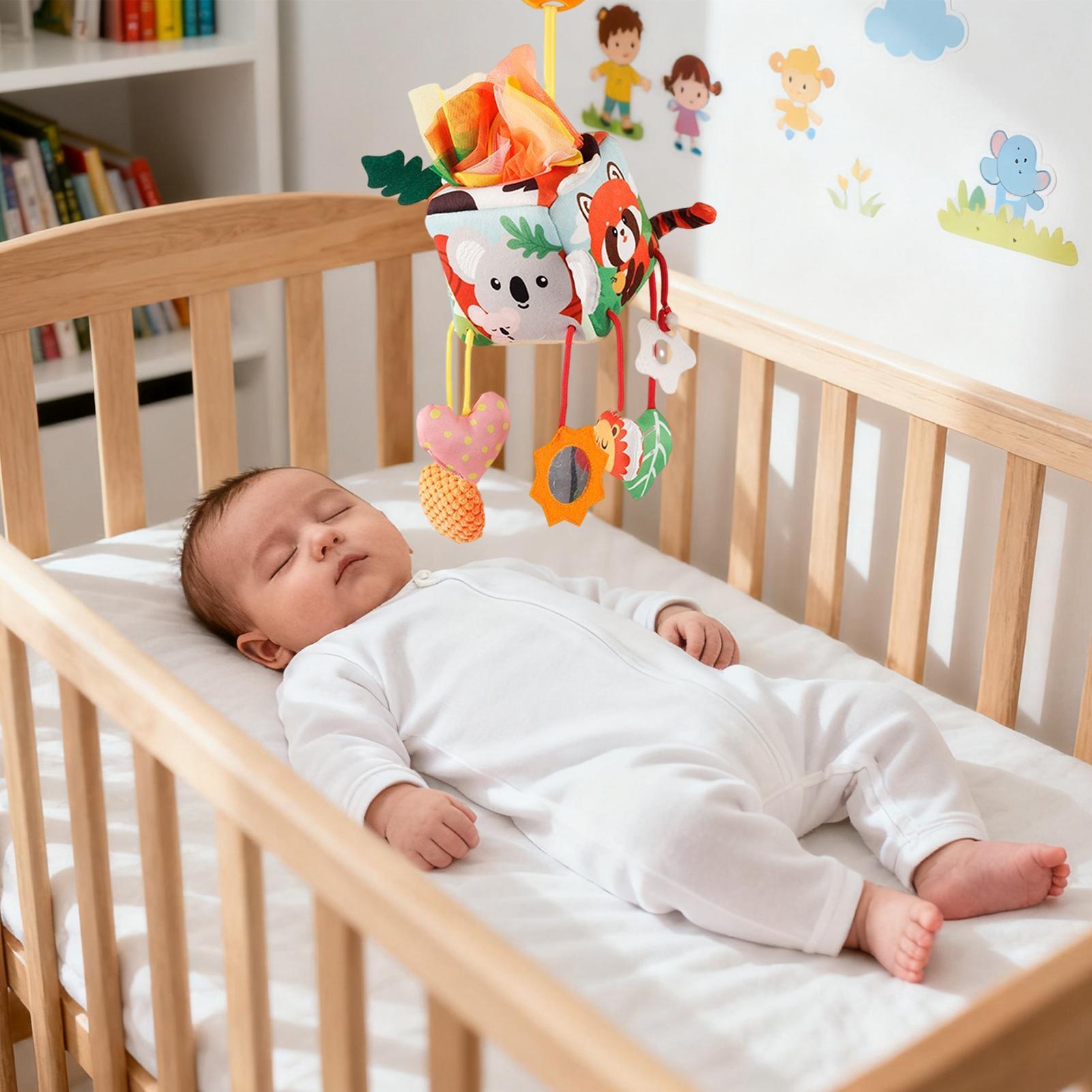 Baby Rattle Toy Set - Zabawki do fotelika samochodowego dla niemowląt,