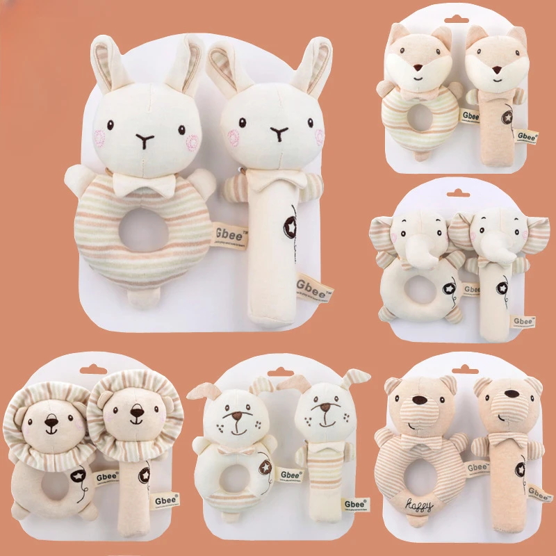 Baby Rattle Toy Set - Grzechotki dla niemowląt, miękkie, urocze, pluszowe