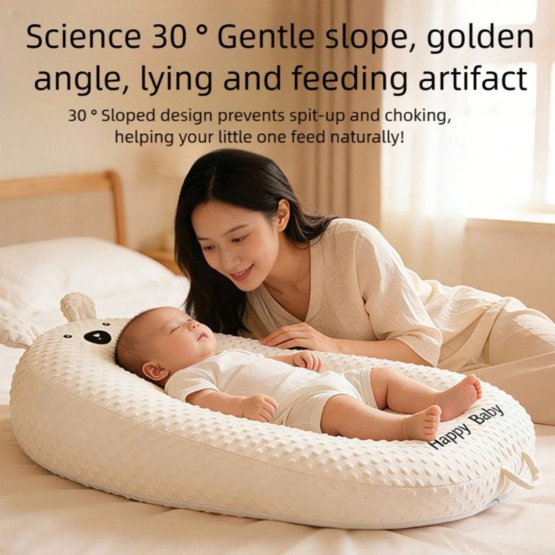 Nursing Pillow Breastfeeding - Poduszka do karmienia w kropki wzór
