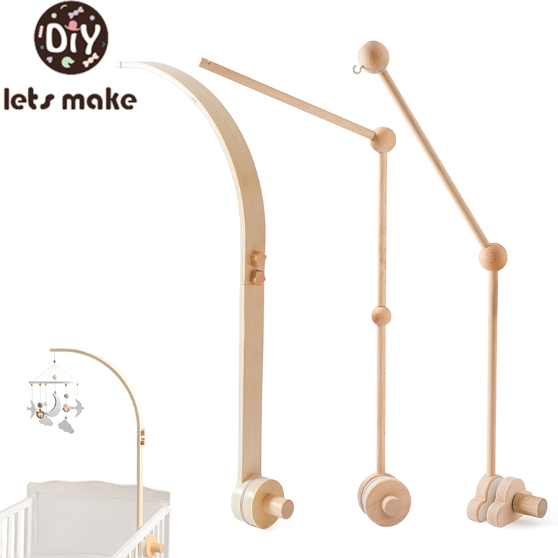 Baby Rattle Toy Set - Drewniany uchwyt na dzwonek do łóżeczka