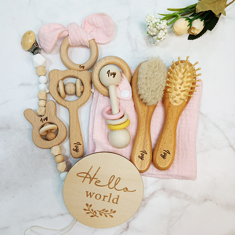 Baby Rattle Toy Set - 8 sztuk nazwa własna noworodka zabawka