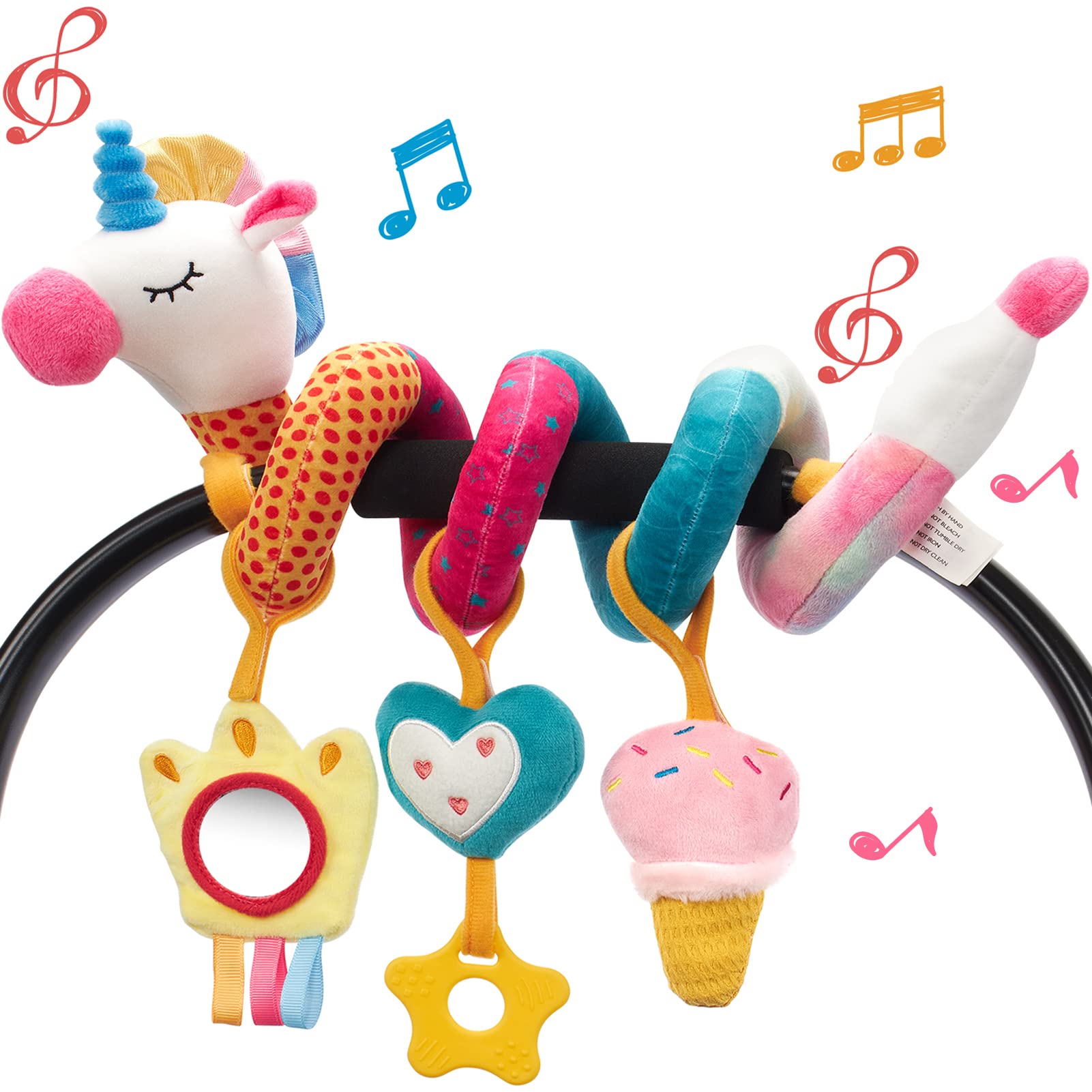 Baby Rattle Toy Set - Fotelik samochodowy zabawki dla niemowląt grzechotka