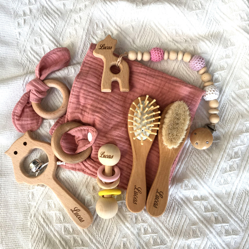 Baby Rattle Toy Set - Spersonalizowana nazwa zabawki do kąpieli zestaw