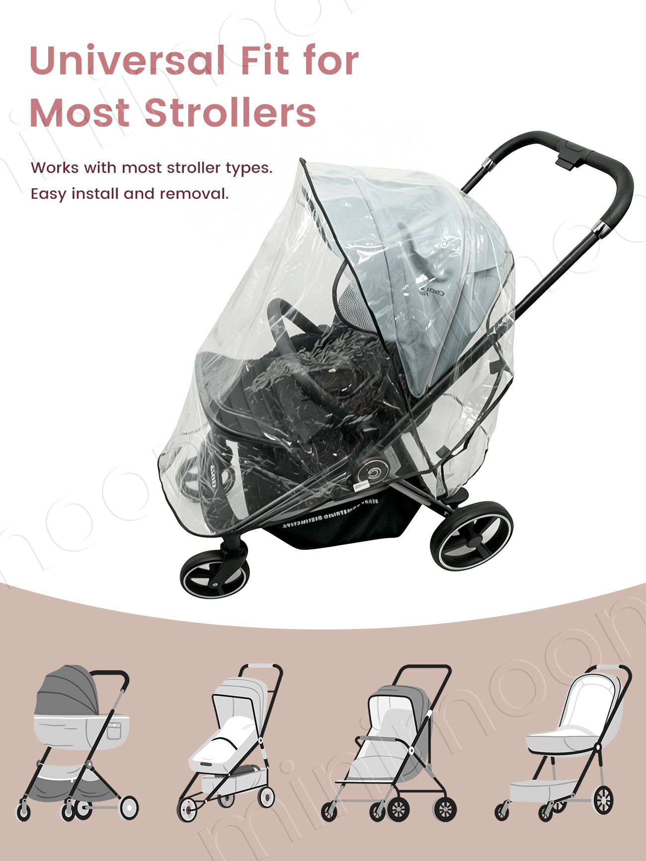 Uniwersalny, wodoodporny pokro – Stroller Rain Cover recenzja i cena