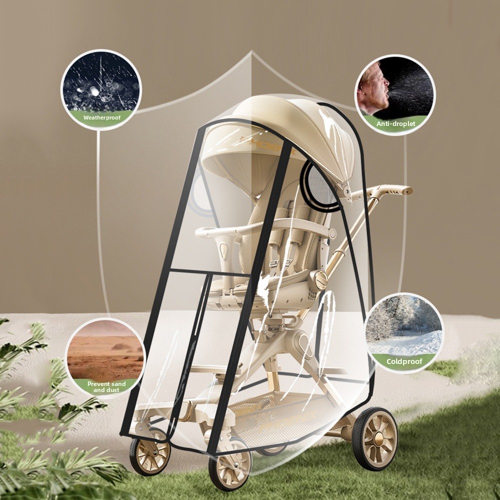 Przezroczysta osłona przeciwde – Stroller Rain Cover recenzja i cena