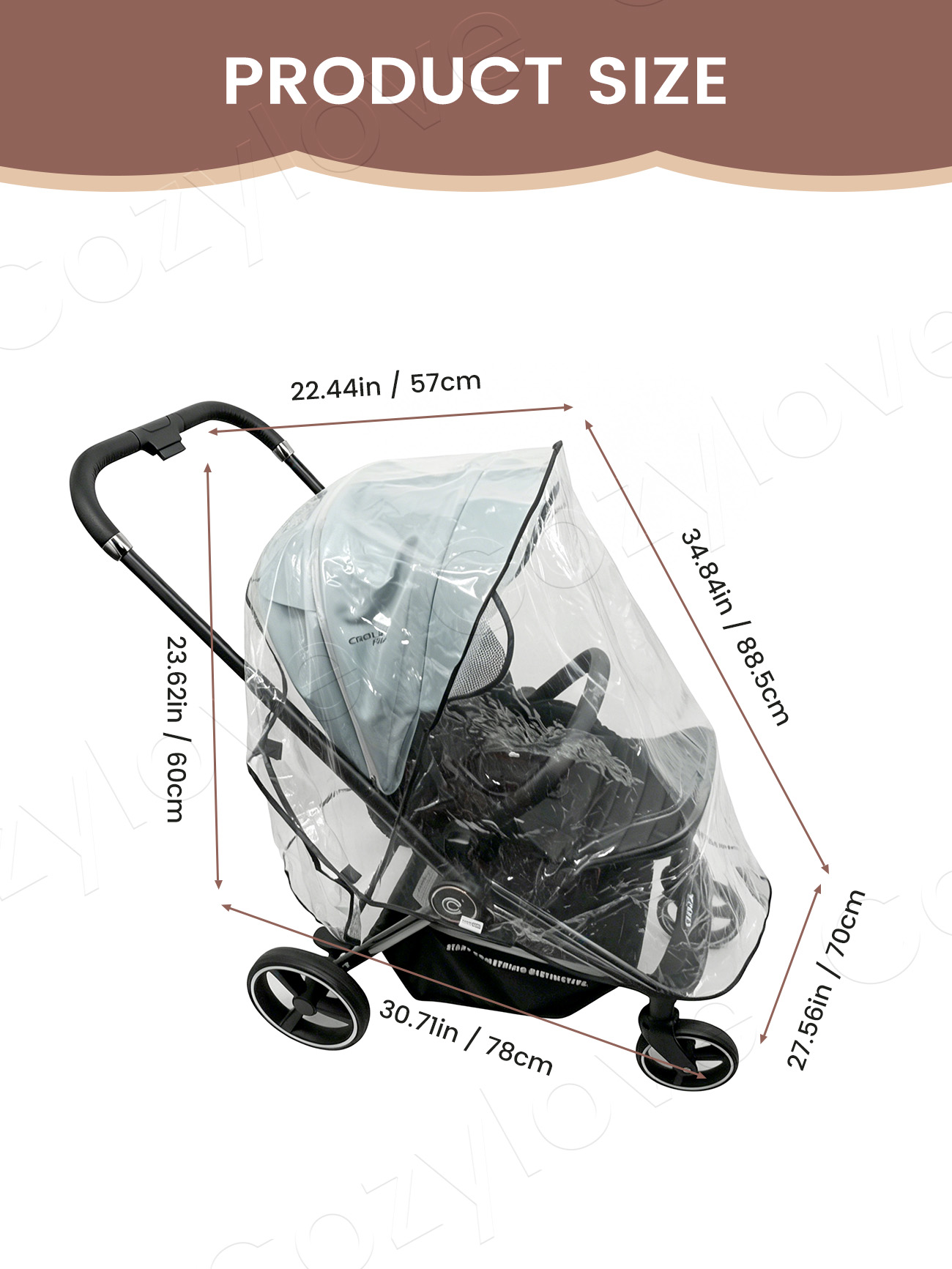 Uniwersalna osłona przeciwdesz – Stroller Rain Cover recenzja i cena