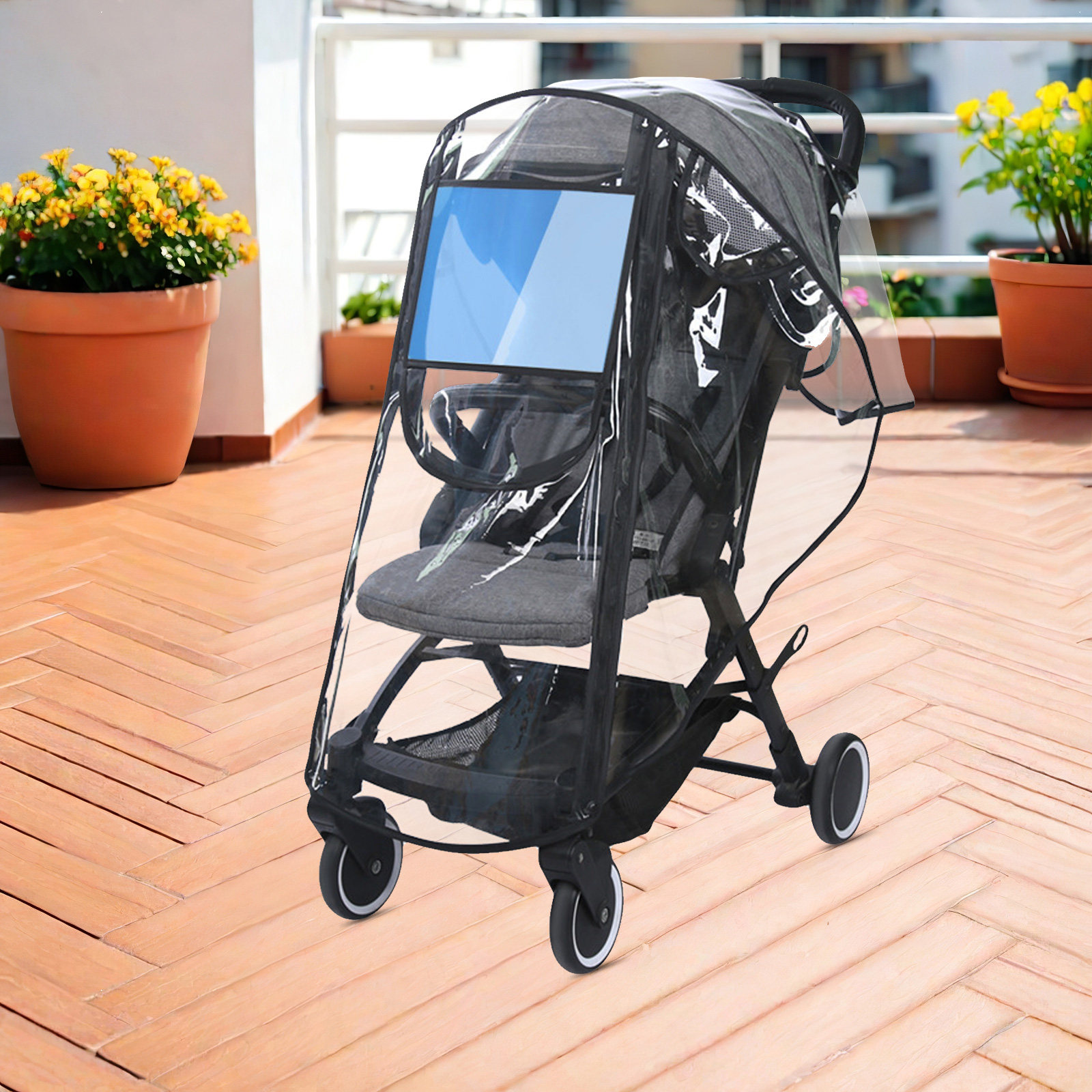 Przezroczysta, wodoodporna osł – Stroller Rain Cover recenzja i cena