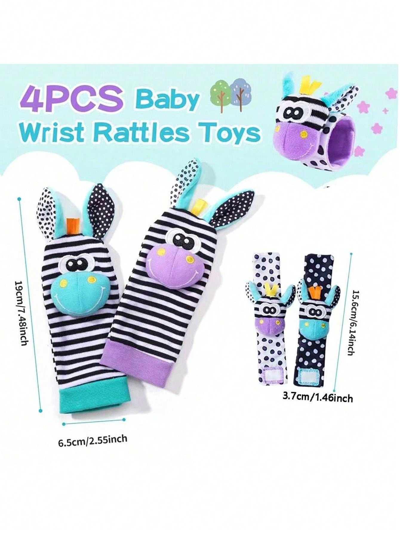 Grzechotki dla niemowląt, zaba – Baby Rattle Toy Set recenzja i cena