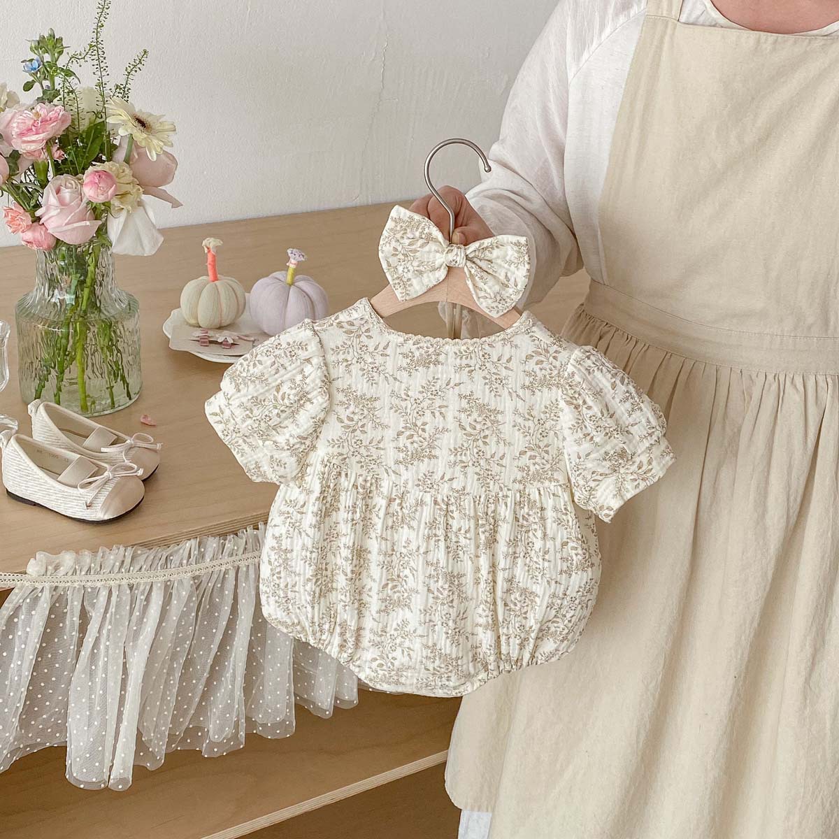Letnia, cienka, krepowa tkanin – Baby Products Korean recenzja i cena