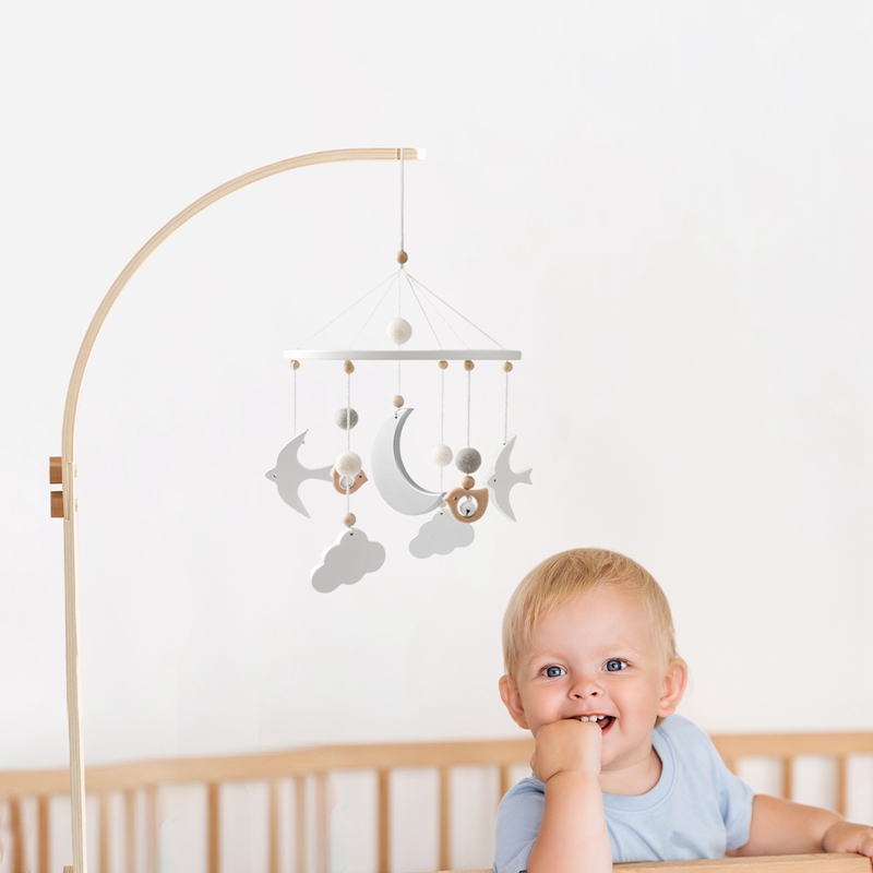 Drewniany uchwyt na dzwonek do – Baby Rattle Toy Set recenzja i cena