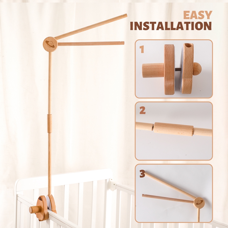 Drewniany uchwyt na dzwonek do – Baby Rattle Toy Set recenzja i cena