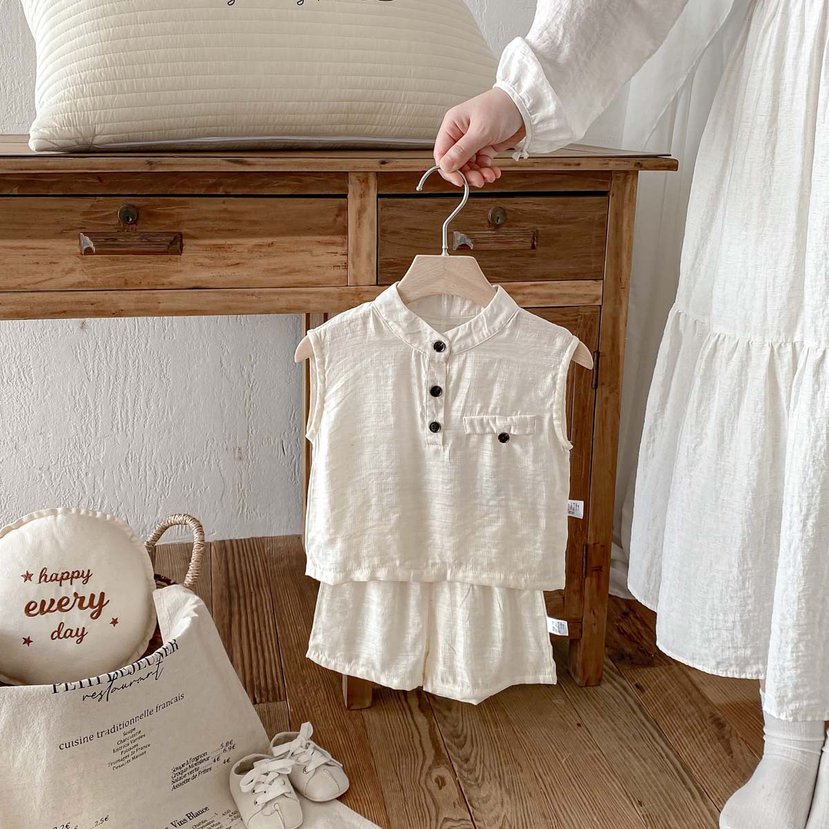 Chłopięcy letni zestaw na rok  – Baby Products Korean recenzja i cena