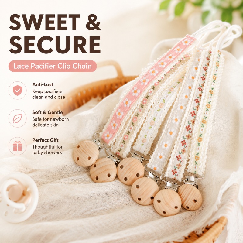 Koronkowy łańcuszek do smoczka – Baby Products For Gift recenzja i cena